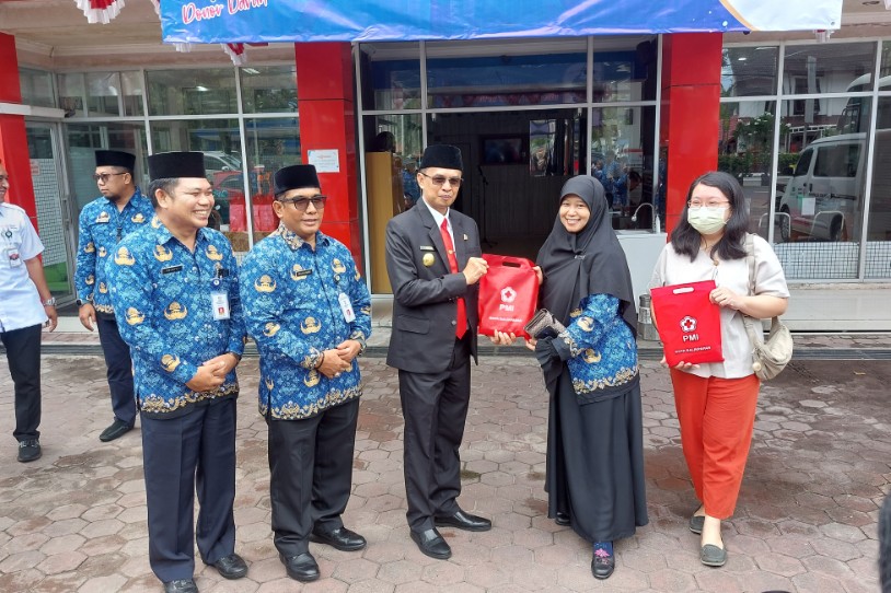 Donor Darah HUT KORPRI, Pjs Wali Kota Apresiasi Sebagai Kegiatan Kemanusiaan