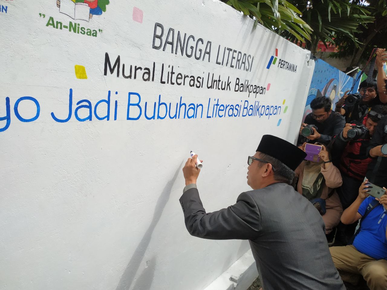Wakil Wali Kota Balikpapan Resmikan Kampung Literasi Gajah Mada 