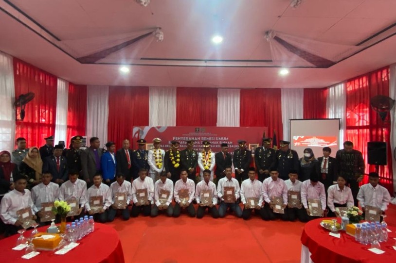 Wali Kota Balikpapan Serahkan Remisi HUT Kemerdekaan RI pada Warga Binaan