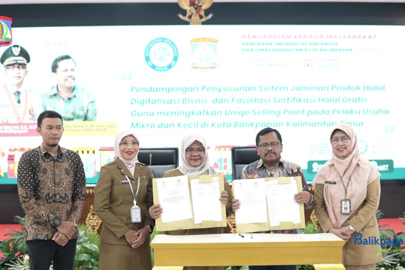 Pemkot Balikpapan dan Pusat Halal Unair Tandatangani MoU Pendampingan Sertifikasi Halal