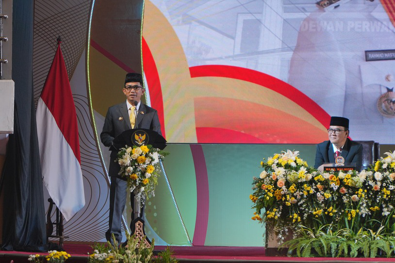 Rahmad Mas'ud Sampaikan Pidato Sambutan Pertama Sebagai Wali Kota Balikpapan Terpilih Periode 2025-2030