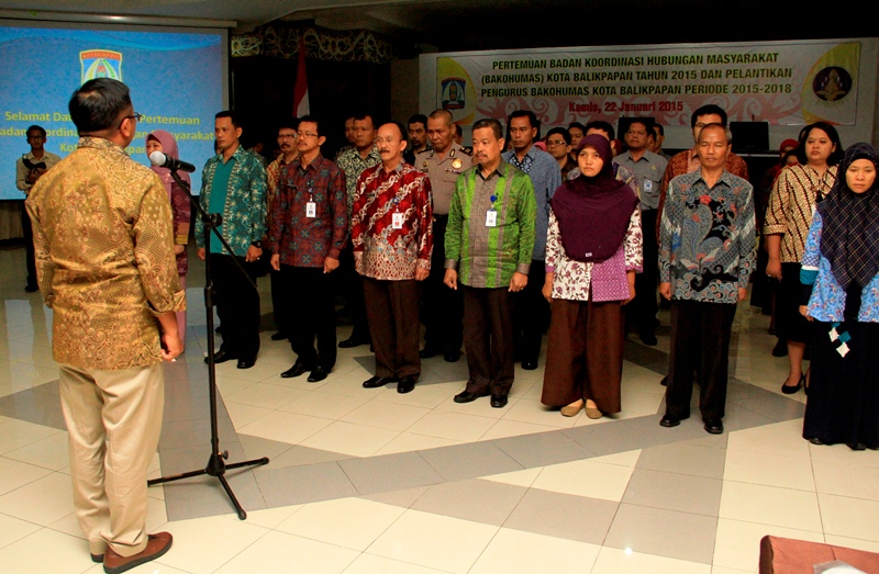 Pengurus BAKOHUMAS Kota Balikpapan 2015 - 2018 Resmi Dilantik